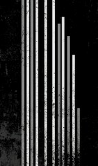 Obraz premium Grunge black and white bars abstract background, suitable for design elements