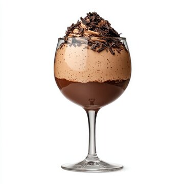 Delicious Chocolate Dessert in Elegant Glass Container