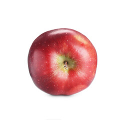 One fresh red apple isolated on white