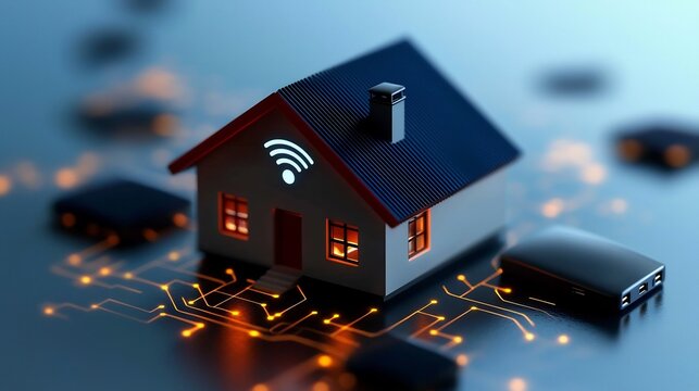 Smart Home Technology Illustration