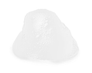 Sample of fluffy foam isolated on white