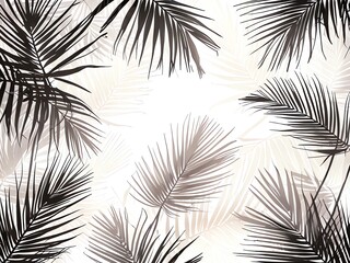 Monochromatic Palm Leaves: A Tropical Abstract