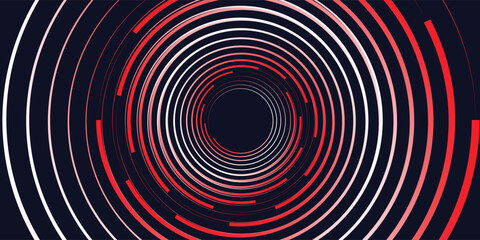 Dark abstract vector background with swirl. Tunnel, spiral, vortex, movement, speed, advancement. vektor