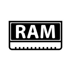 ram memory icon vector design templates