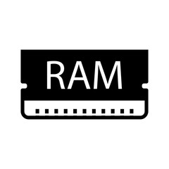 ram memory icon vector design templates