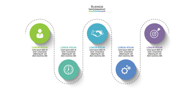 Business data visualization. timeline infographic icons designed for abstract background template milestone element modern diagram process technology digital marketing data presentation chart Vector