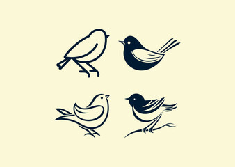 Vector illustration of Bird Logo Design