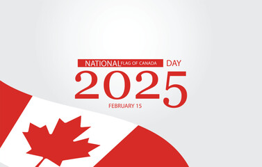 A vibrant illustration of the National Flag of Canada