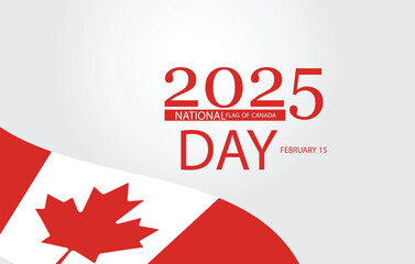 A vibrant illustration of the National Flag of Canada