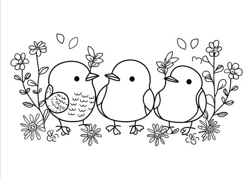 Cool Coloring Book for Printing coloring book page for children clean black outline on pure white background cute style very easy to color large simple shapes bold li