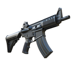 Modern Black Assault Rifle Tactical Military Weapon Equipment
