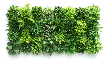 Obraz premium Creating lush green wall art indoor space nature design home decor aesthetic