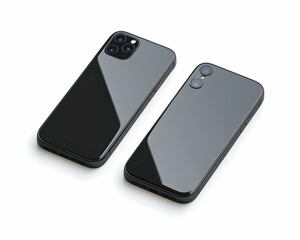 Sleek Black Smartphone 3D Render Product Mockup