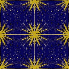 Obraz premium Ikat fabric pattern, Thai silk pattern, seamless pattern.