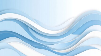 Obraz premium Abstract Blue And White Wavy Background Design