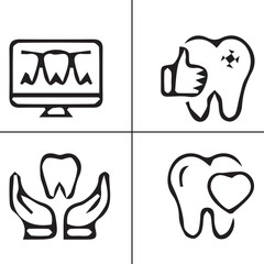National Dentists Day, tooth, dentist, dental, teeth, care, healthy, dentistry, medicine, health, medical, hygiene vector design icon symbol set 