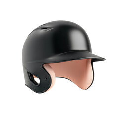 Obraz premium Modern Black Protective Helmet for Sports and Activities