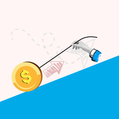 Financial Investment Growth Strategy Catching Rising Dollar