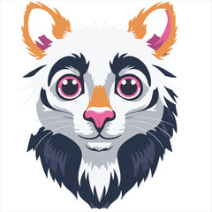 Adorable and stylish vector illustration of a cute cat, perfect for pet lovers, merchandise, branding, and digital projects. High-quality, fully scalable, and easy to customize