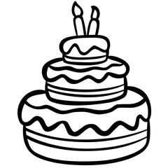 Illustration of a birthday cake