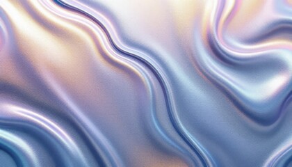 Obraz premium Iridescent pastel satin fabric with elegant wavy texture