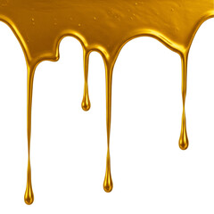 golden liquid dripping png 