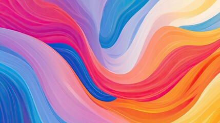 Dynamic abstract patterns of vibrant rainbow stripes, transitioning seamlessly into colorful gradients for design projects.