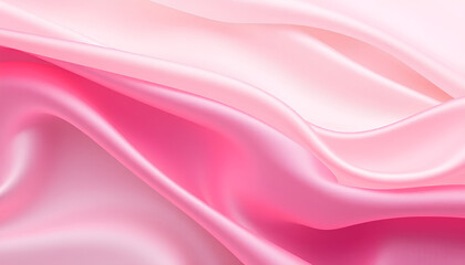 Fototapeta premium An abstract silk-fabric inspired background with elegant folds of soft, multicolored tones