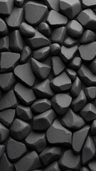 Classic Black Stone Wall Texture for Use in Modern Architecture with Luxury Appeal