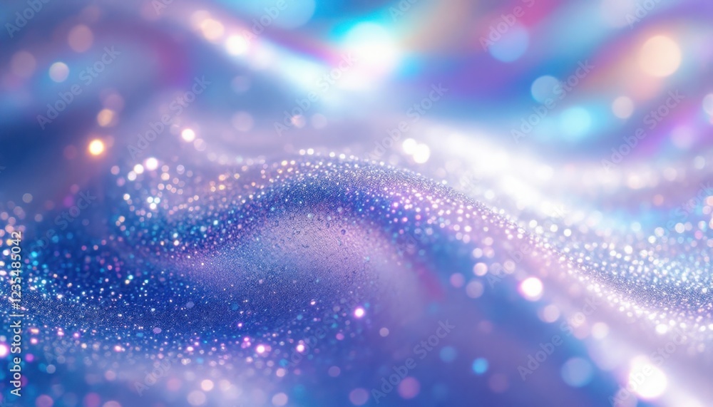 Poster sparkling abstract background with iridescent hues and glittering texture