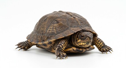 Obraz premium Eastern Box Turtle Closeup Reptile Wildlife Shell Texture Nature Photography