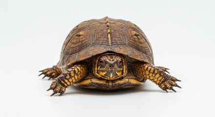 Obraz premium Eastern Box Turtle Close Up Reptile Wildlife Shell Texture Nature Photography