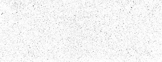 Texture gritty background. Black micro dust isolated on white background. Background with little noise black particles