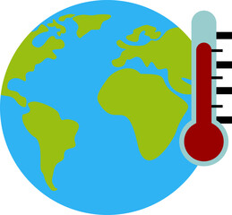 Fototapeta premium Global Warming ICon