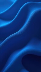 Obraz premium Blue corporate design wave. Digital abstract background with sleek technology motion.