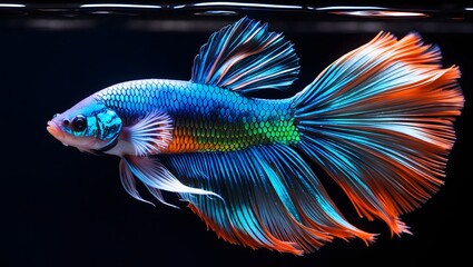 Fototapeta premium tropical fish in aquarium