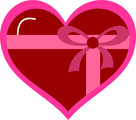 Valentine Love Giftbox With Ribbon