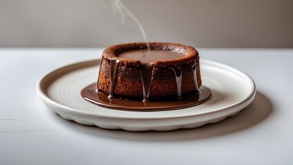 chocolate Lava cake on a plate