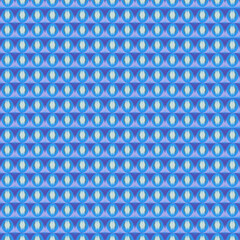  Vibrant Blue Seamless Pattern with Abstract Diamond Motif Ikat