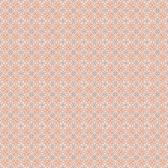 Elegant Geometric Floral Seamless Pattern in Warm Tones