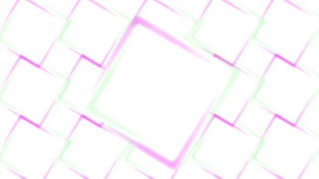 やわらかい四角のトランジションアニメ。