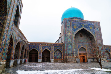 dome of the mosque Samarkand Uzbekistan