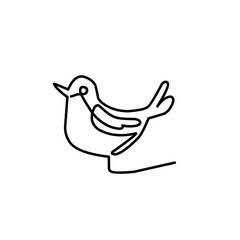 continuous line of birds