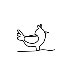 continuous line of birds