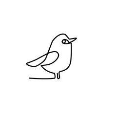 continuous line of birds