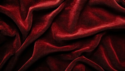 Obraz premium Elegant Deep Red Velvet Fabric Textures for Luxurious Backgrounds