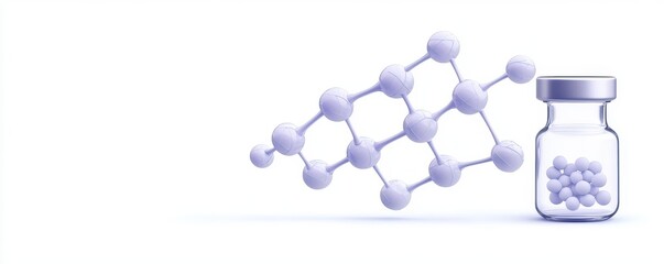 Molecular Structure Representation with Test Tube in View