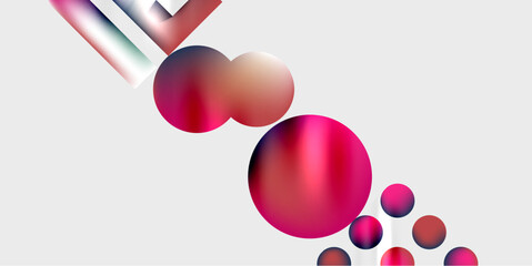 Circles and triangles modern art. Vector Illustration For Wallpaper, Banner, Background, Card, Book Illustration, landing page