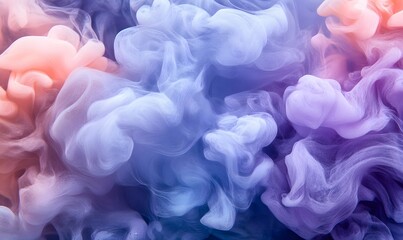 Fototapeta premium Abstract pastel ink swirling in water, background texture, design element