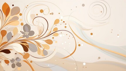 Hand drawn watercolor flowers